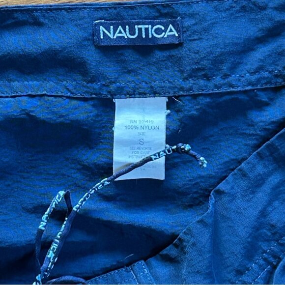 Nautica Blue Nylon Skirt with Drawstring Size Small - Picture 3 of 4